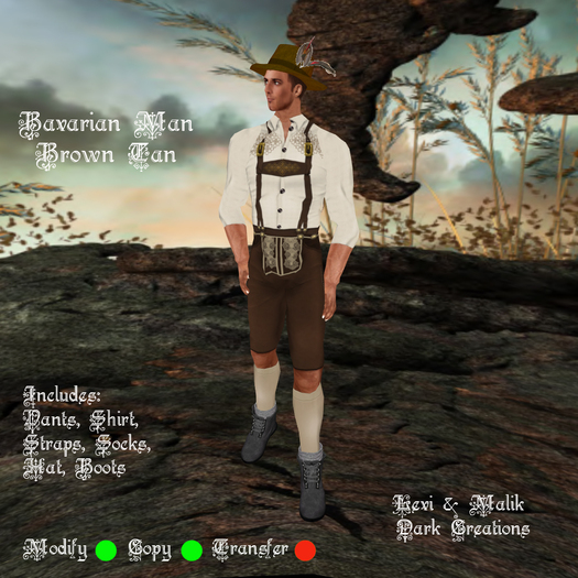 Bavarian Man Brown Tan