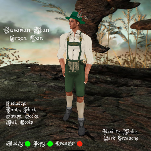 Bavarian Man Green Tan