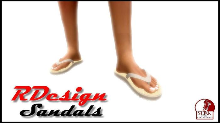 -RDesign-Sandals Slink Flat Sand for Men's
