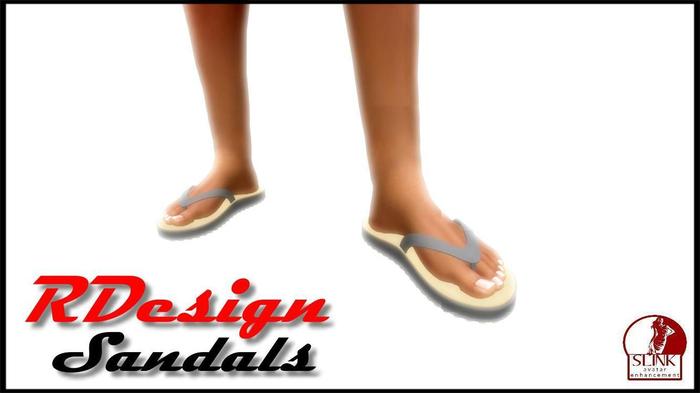 -RDesign-Sandals Slink Flat Grey for Men's