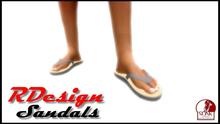 -RDesign-Sandals Slink Flat Grey for Men's