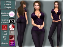 [TKS] BASIC -  Teresa Purple