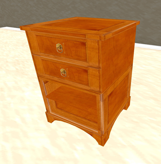 Antique Country Style Pecan Night Stand (Mesh)