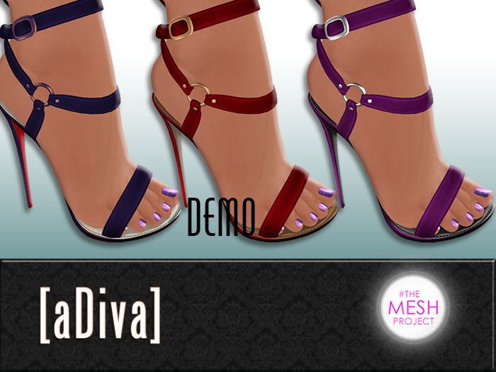 aDiva Blissful Infinity Sandals TheMeshProject HighFeet Fatpack DEMO