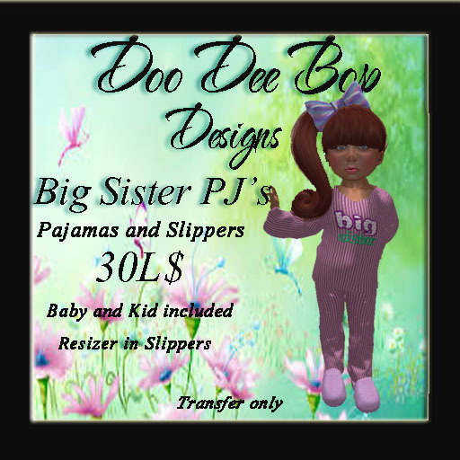 ~DDB~Big Sister  PJs and Slippers