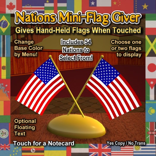 Nations Mini-Flag Giver [Boxed]
