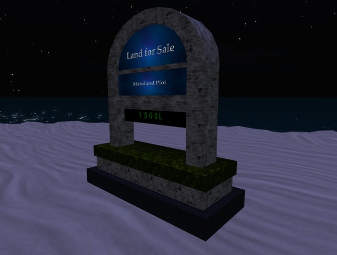 blueFox Real Estate Sign - Land For Sale or Rent - with Land Price Sign