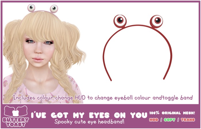 -Buttery Toast- I've got my eyes on you - Red