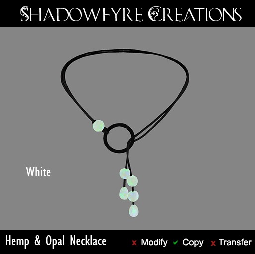 Hemp & Opal Necklace