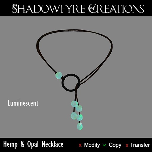 Hemp & Opal Necklace