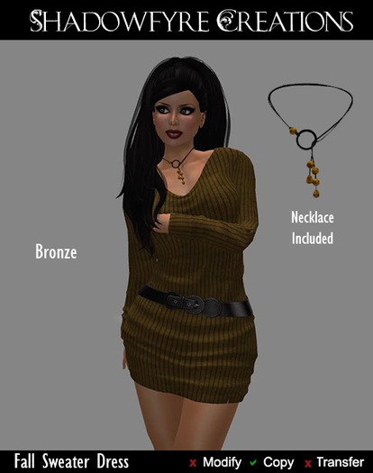 SC - Sweater Dress - Bronze