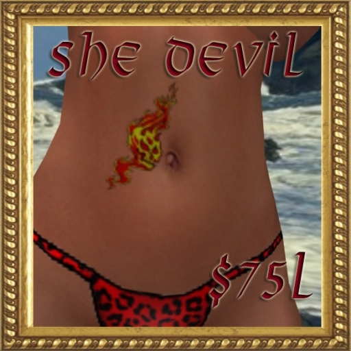Ink Blots    She Devil Belly Tattoo 