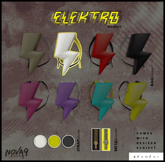 ! . NOVA9 . !: Elektro Backpack (White)