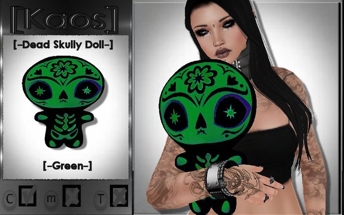[Kaos] Dead Skully Doll - White