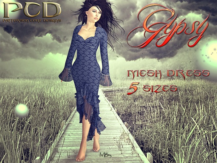 Gypsy PCD mesh dress ivory box