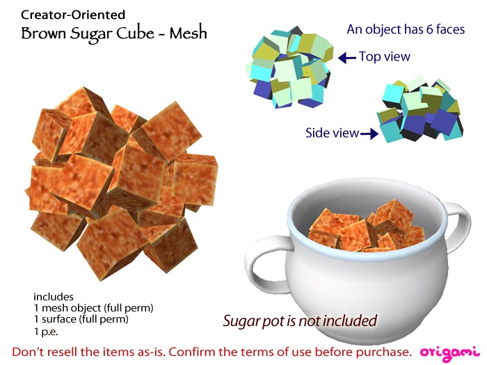 origami~* Brown Sugar Cube - Mesh