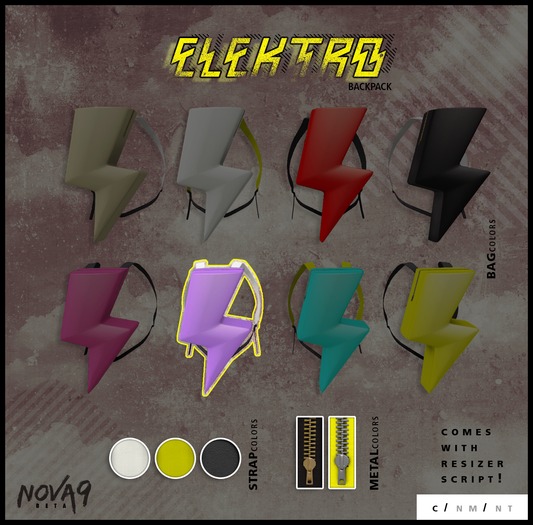 ! . NOVA9 . !: Elektro Backpack (Purple)