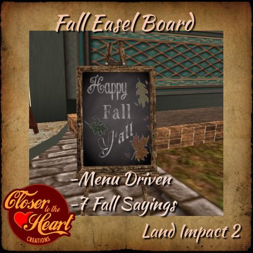 Fall Easel Board BOXED