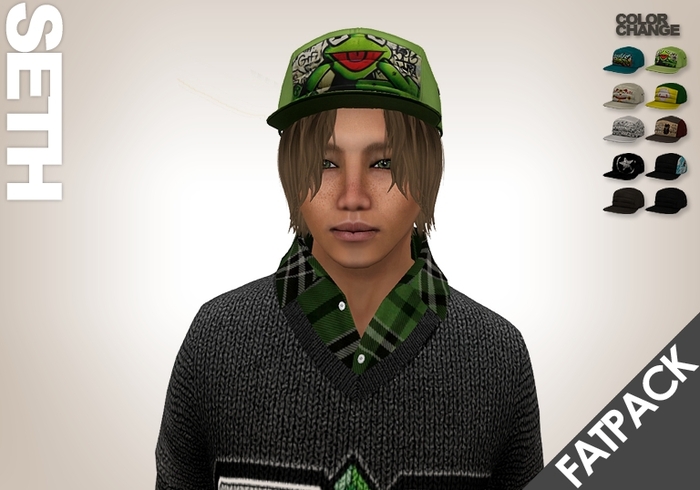 *Zanzo* Seth hair (Fatpack / 20 colors)