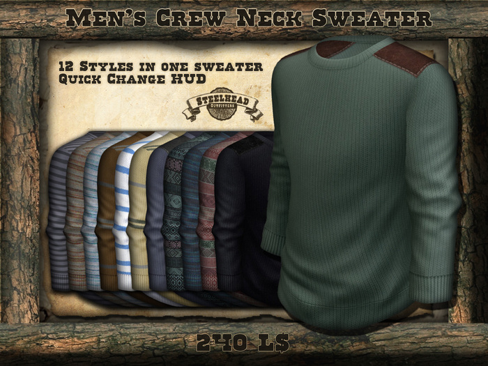 Steelhead Men's Crewneck Sweater