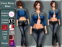 [TKS] BASIC -  Foxy Roxy Sweater and Jeans Blue