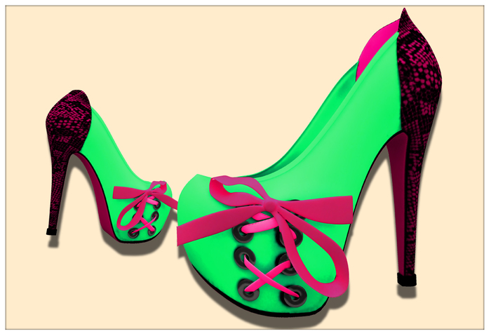 *Fallen* MeanBarbie Pumps-Green