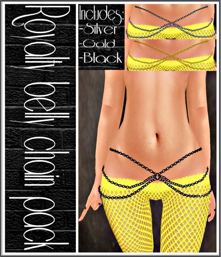 [.Twisted Barbie.]-ROYALTY MESH BELLY CHAIN*(Boxed)