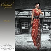 *Chopard Couture* Amari Gown Tulle Flowers Black (Mesh)