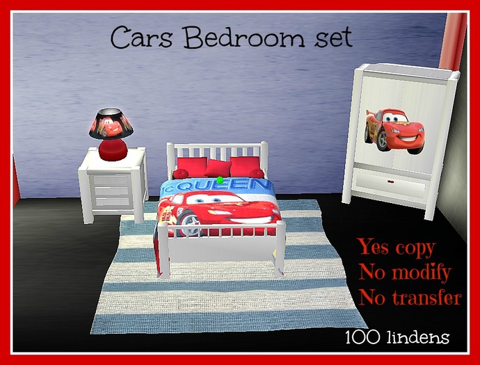 CARS bedroom set