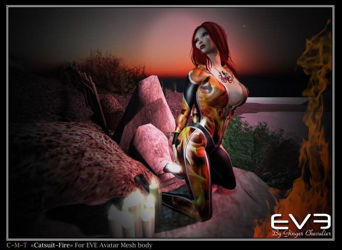 *!* EVE catsuit Fire "for all version Pulpy & Slim "