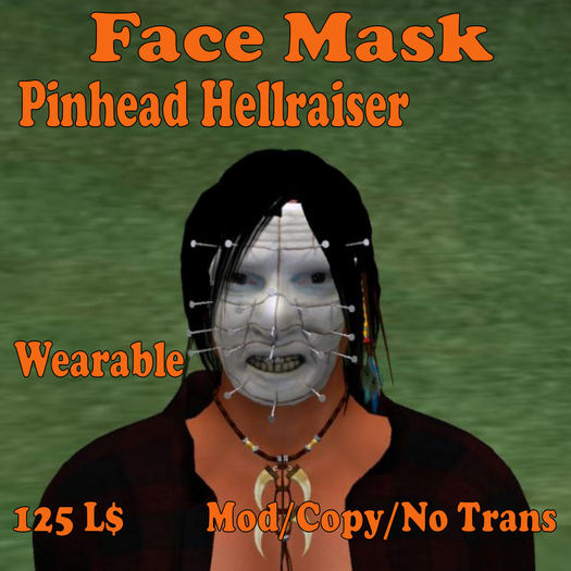 Face Mask Pinhead Hellraiser (MN)(Box)