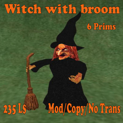 Witch with broom (MN)(Box)