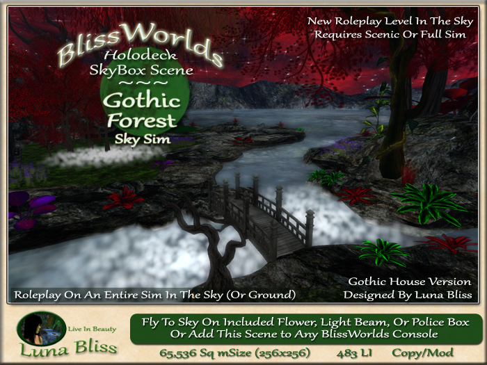 Sky Sim Gothic Forest With Gothic House (boxed)