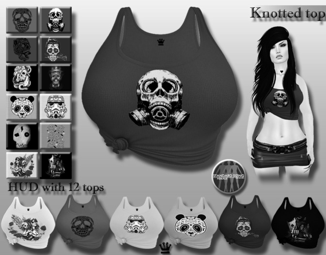 [Syn] Knotted top "Skull" FREE TRIAL