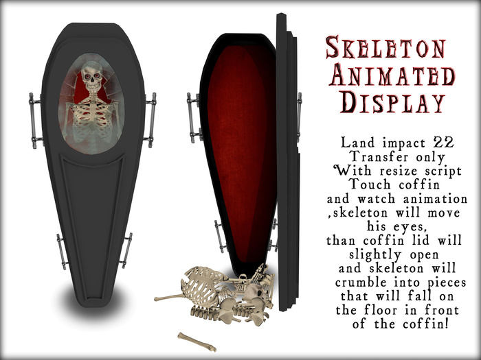 Boudoir Halloween-Skeleton Animated Display