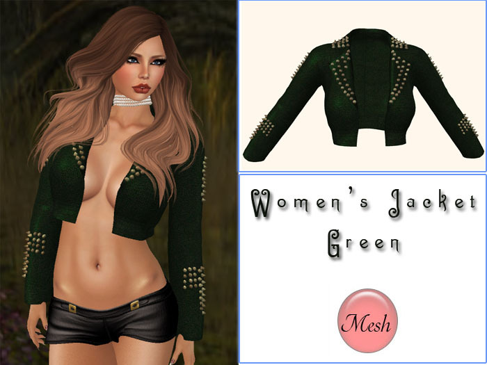 Women's Jacket - Green - Mesh