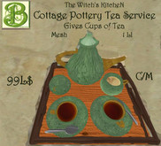 Witch's Kitchen Cottage Crockery Tea Service .1 LI