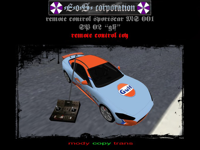 RC sportscar MS 001 SP 02 glf BOX