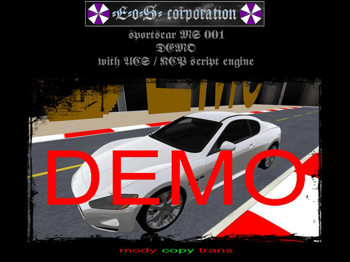 Sportscar MS 001 DEMO BOX