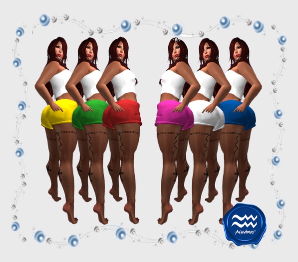 =Aquarius= Shortinho hud cores