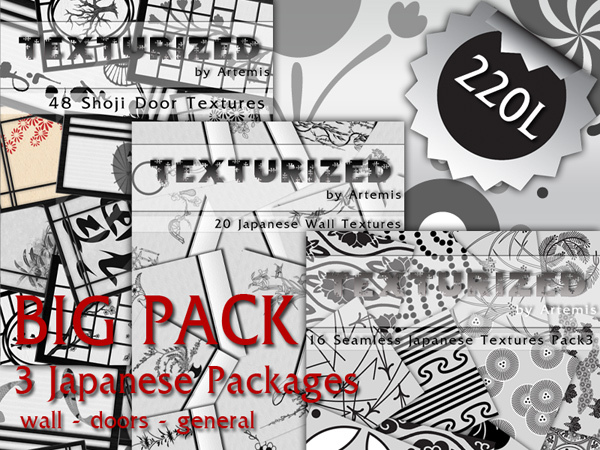 Texturized - Big Pack 3 On 1  Packages 3