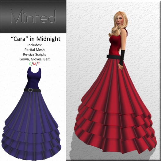 MINTed - "Cara" in Midnight (Copy/NoMod/NoTrans)