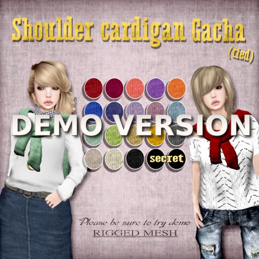 [M*G*S] Shoulder Cardigan(Tied) Gacha *DEMO*