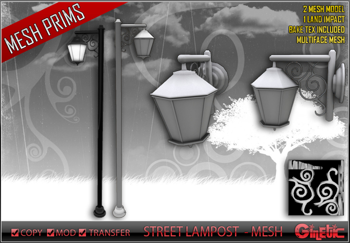 [G] Street Lampost - Mesh 