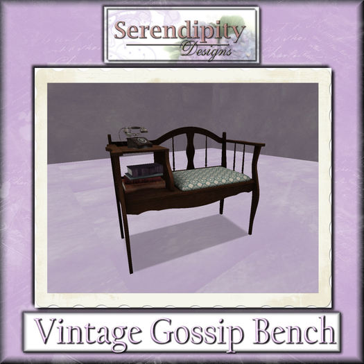Serendipity Designs - Gossip Bench (boxed)