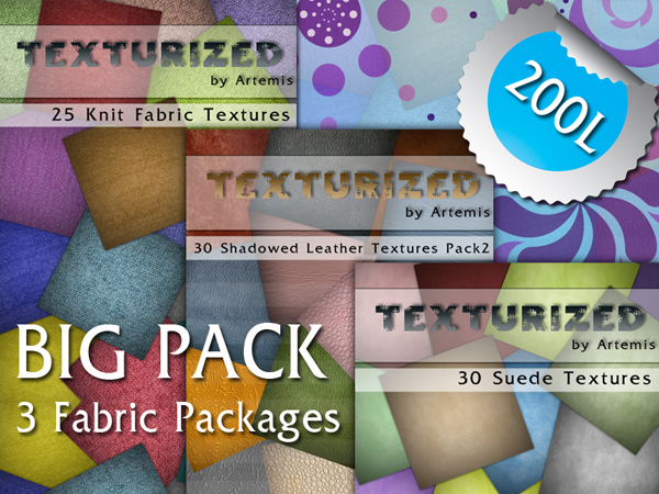 Texturized - Fabric textures Big Pack 3 on 1