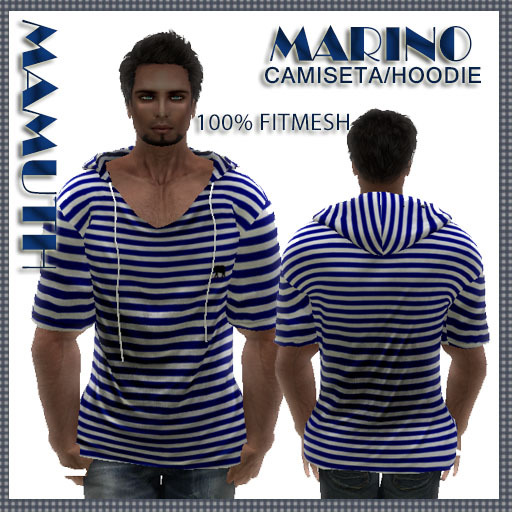 MAMUTH FITMESH HOODIE MARINO