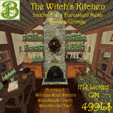 Witch's Kitchen, Fully Furnished, Animations,  Mesh, 17 Land Impact