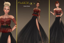 ** Orchidea ** LOVE LOVE  red black