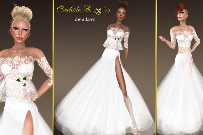 ** Orchidea ** LOVE LOVE  white